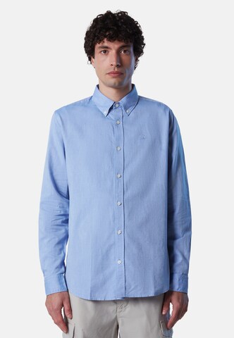 North Sails Shirt in Blauw: voorkant