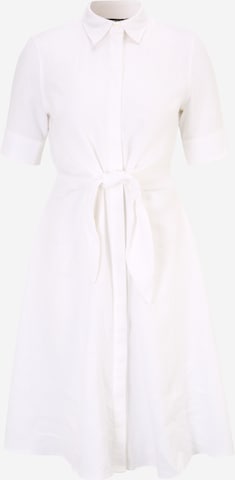 Robe-chemise Lauren Ralph Lauren Petite en blanc : devant