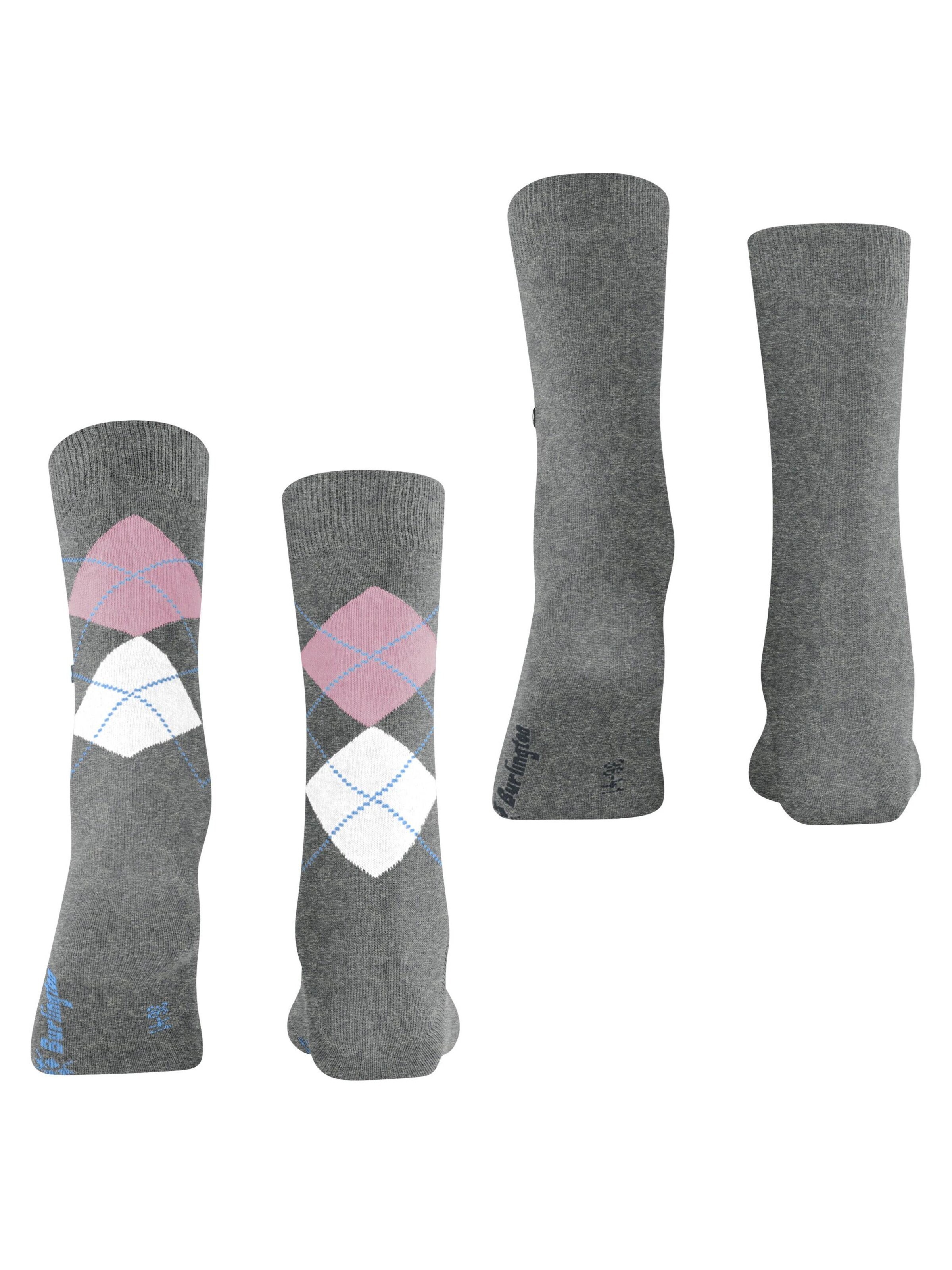 BURLINGTON Socks 'Everyday Mix 2-Pack' in Grey