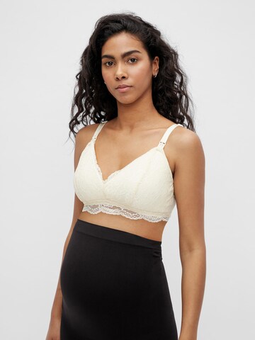 Invisible Soutien-gorge d’allaitement 'Vigga' MAMALICIOUS en beige : devant