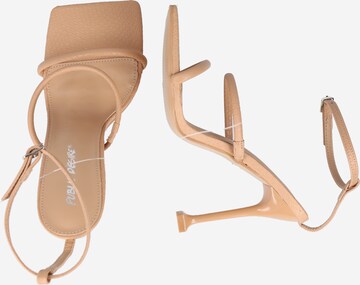 Public Desire Strap Sandals in Beige