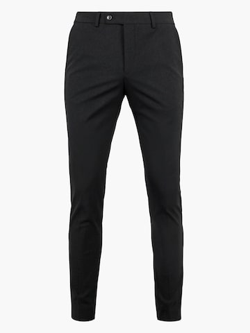 Coupe slim Pantalon à plis Suitable en noir : devant
