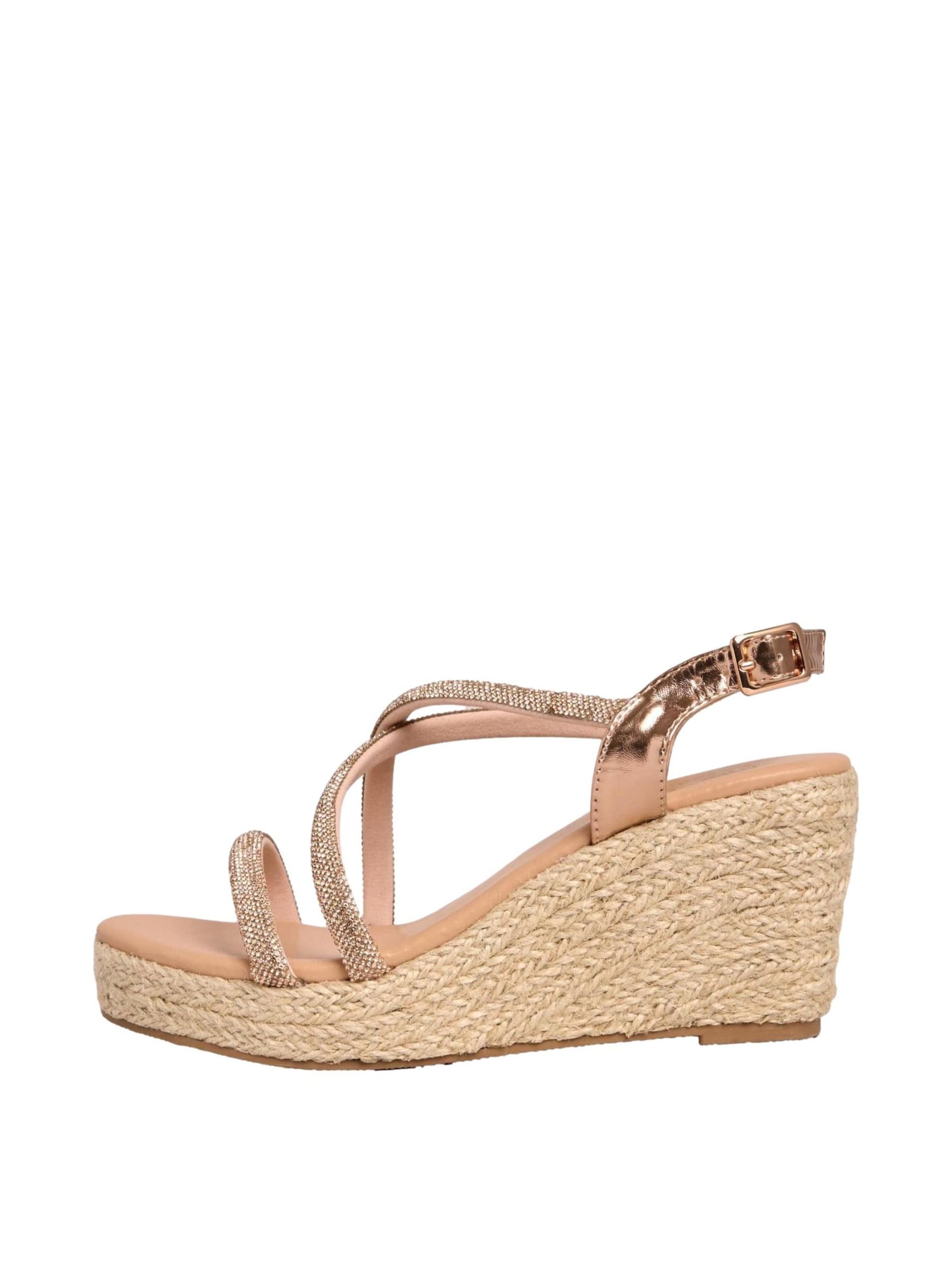 Friends Like These Sandalen met riem in Goud: voorkant