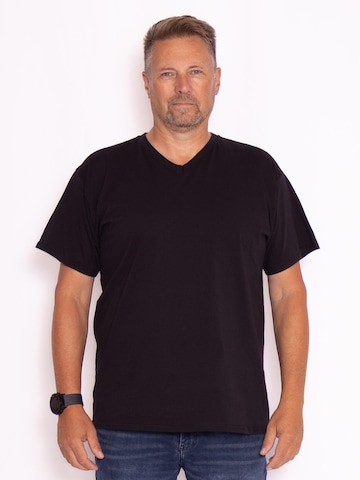 Maglietta 'V-Neck T-shirt' di FRUIT OF THE LOOM in nero: frontale