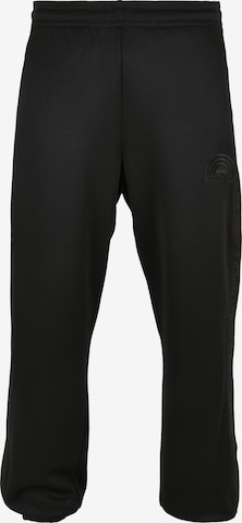 SOUTHPOLE Tapered Pants in Black: front