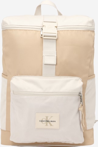 Calvin Klein Jeans - Mochila en beige: frente