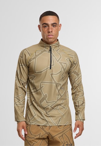 HALO Functioneel shirt in Bruin: voorkant