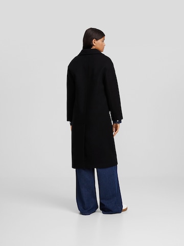 Bershka Between-seasons coat in Black