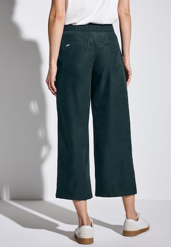 STREET ONE Wide Leg Hose in Grün