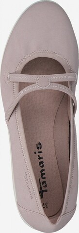 TAMARIS Ballet Flats with Strap in Pink