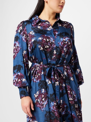 KAFFE CURVE Shirt Dress 'Nanni' in Blue