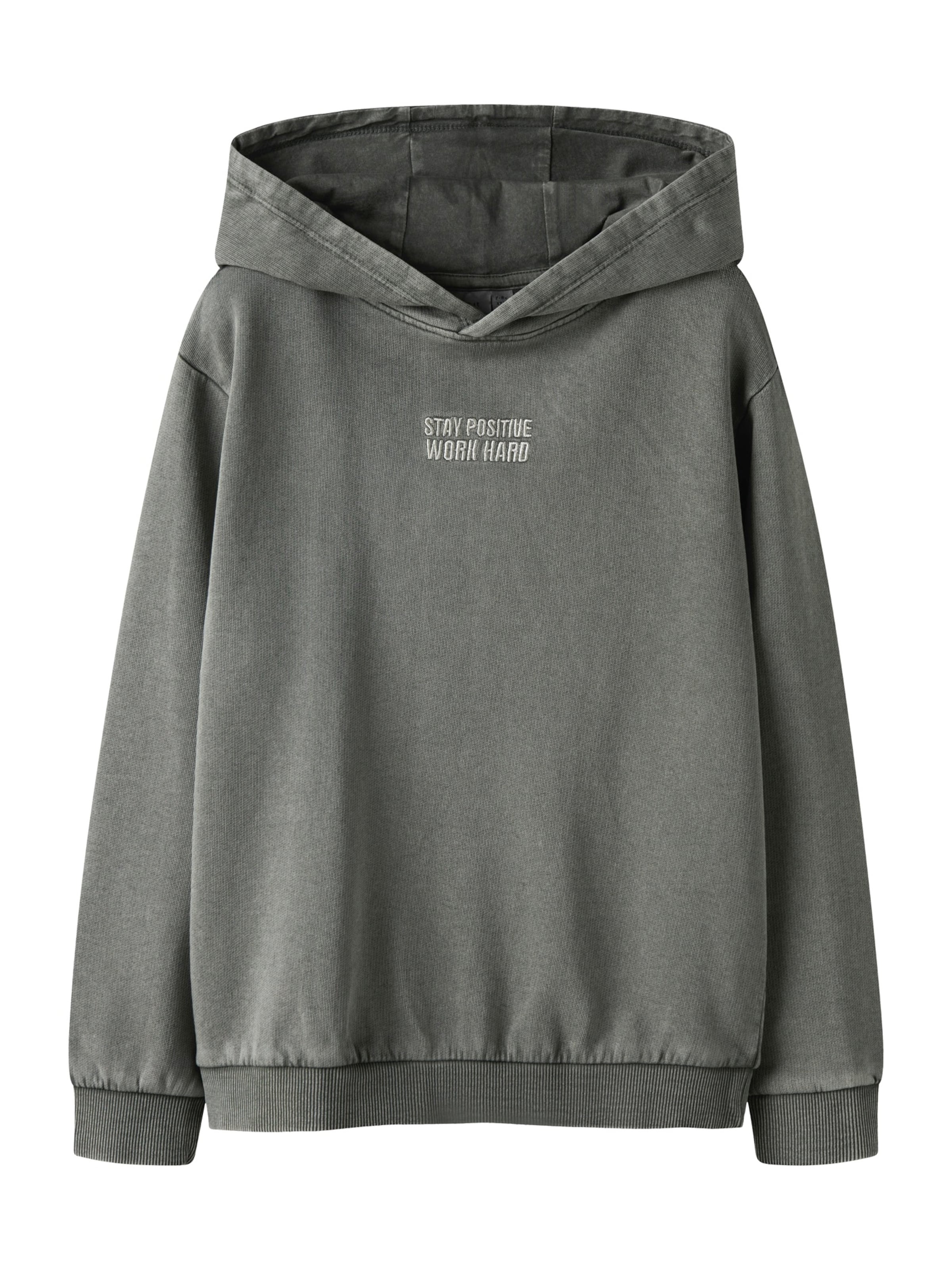 NAME IT - Sudadera 'NKMBROOK' en gris: frente
