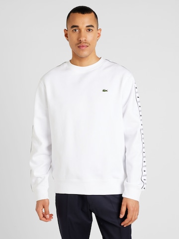 LACOSTE Sweatshirt in White: front