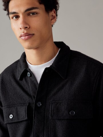 Next Regular fit Button Up Shirt in Black