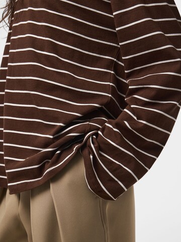 PIECES Shirt 'PCSadie' in Braun