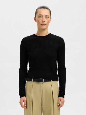 Pull-over 'SLFSHIRLEY' SELECTED en noir : devant