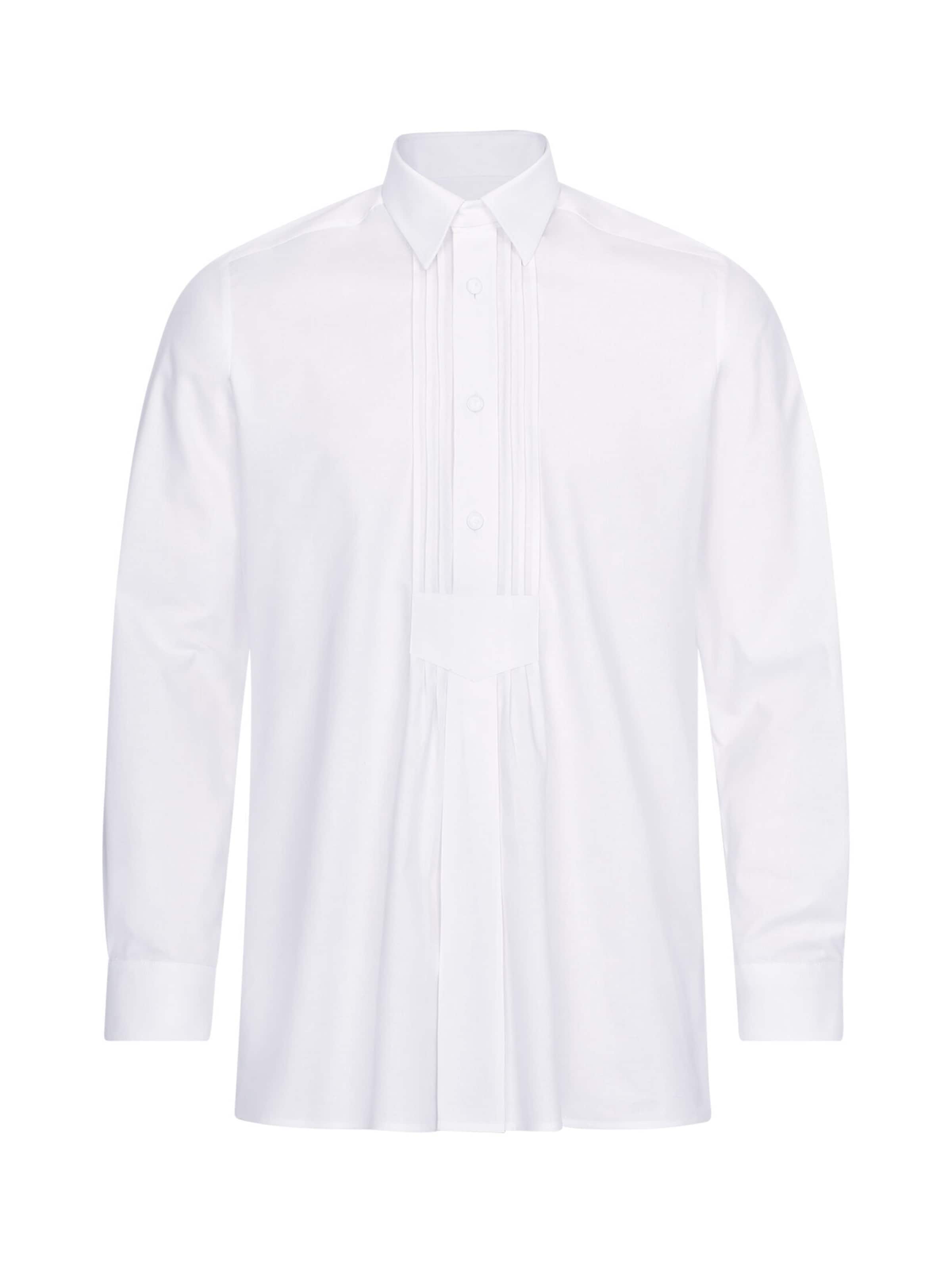 Aumühle Regular Fit Trachtenhemd 'Alfred' in Weiß: Vorderseite