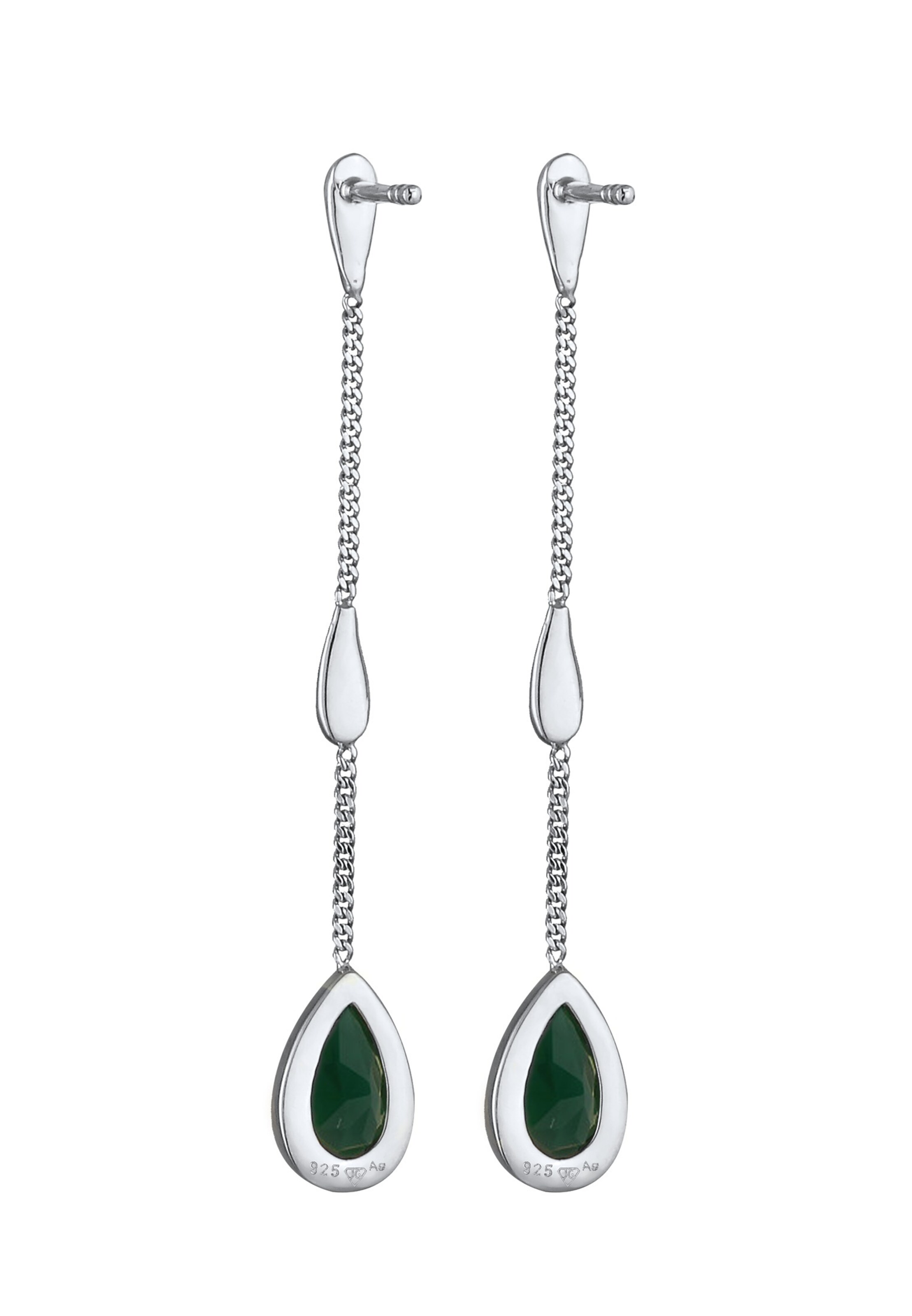 ELLI Oorbellen 'Tropfen' in Groen