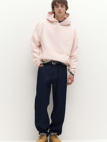 Pull&Bear Sweatshirt 'STWD' in Pink