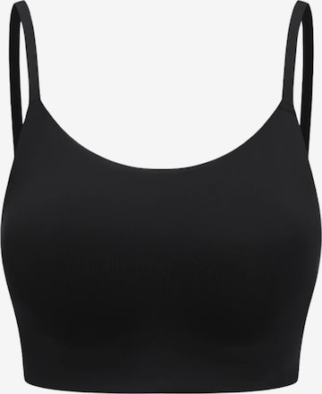 cfab (formerly creamy fabrics) Bygelfri Behå 'Scoop Neck BH' i svart: framsida