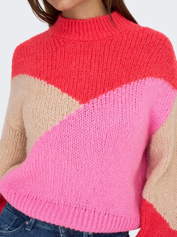 JDY Sweater 'Kilian' in Red