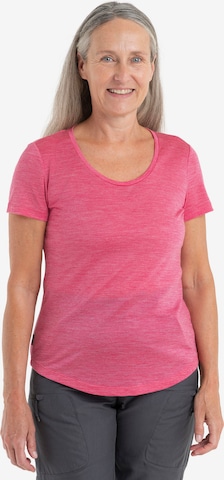 ICEBREAKER Функциональная футболка 'Sphere II' в Ярко-розовый: спереди