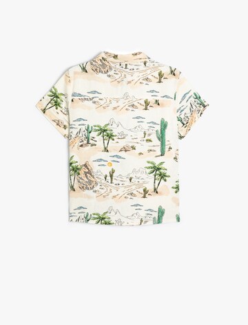 Koton Regular fit Button Up Shirt in Beige