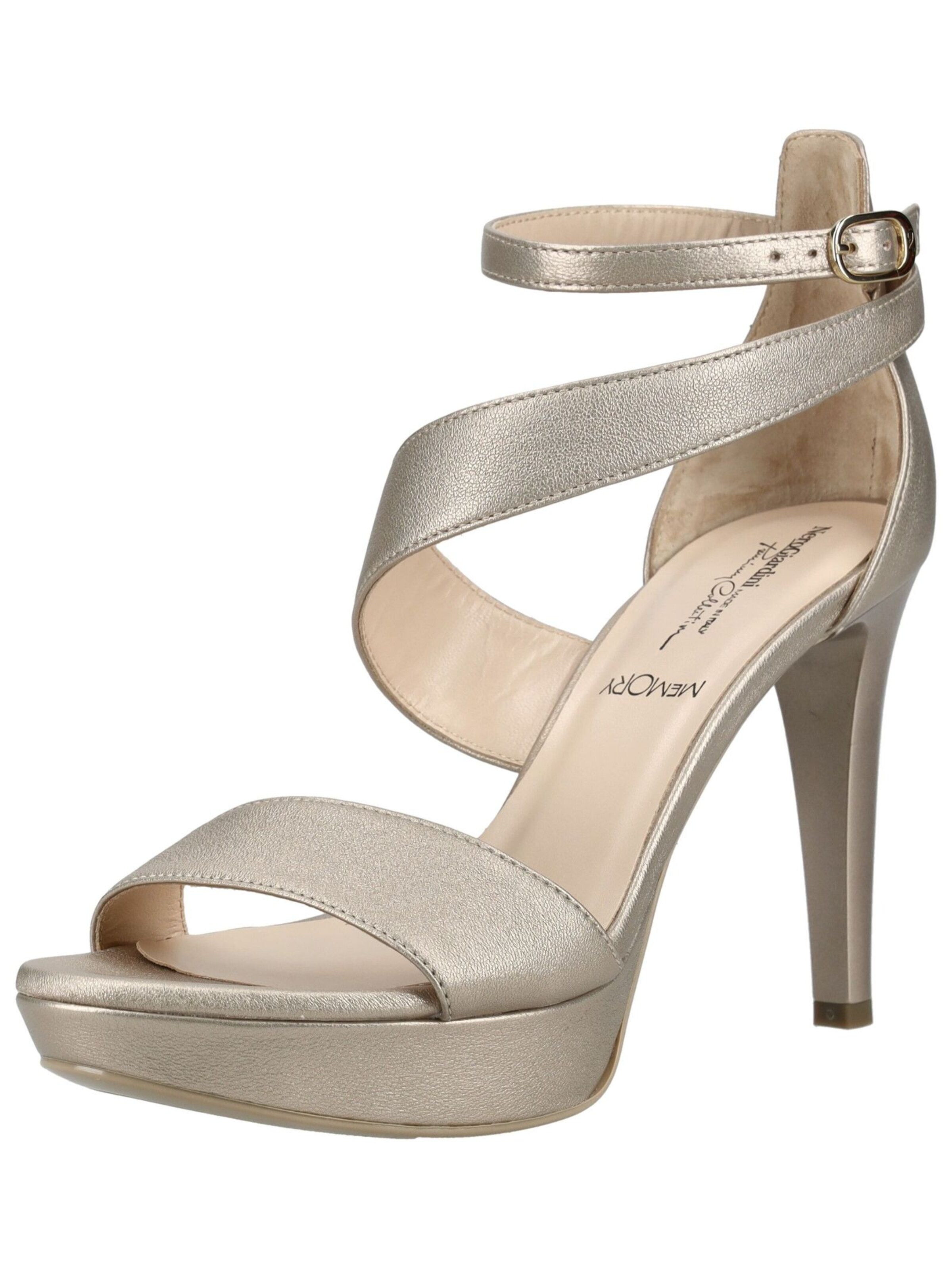 Nero Giardini Sandalen met riem in Goud: voorkant