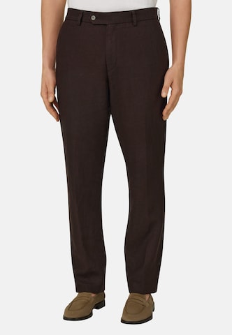 Boggi Milano Slimfit Chino in Bruin: voorkant