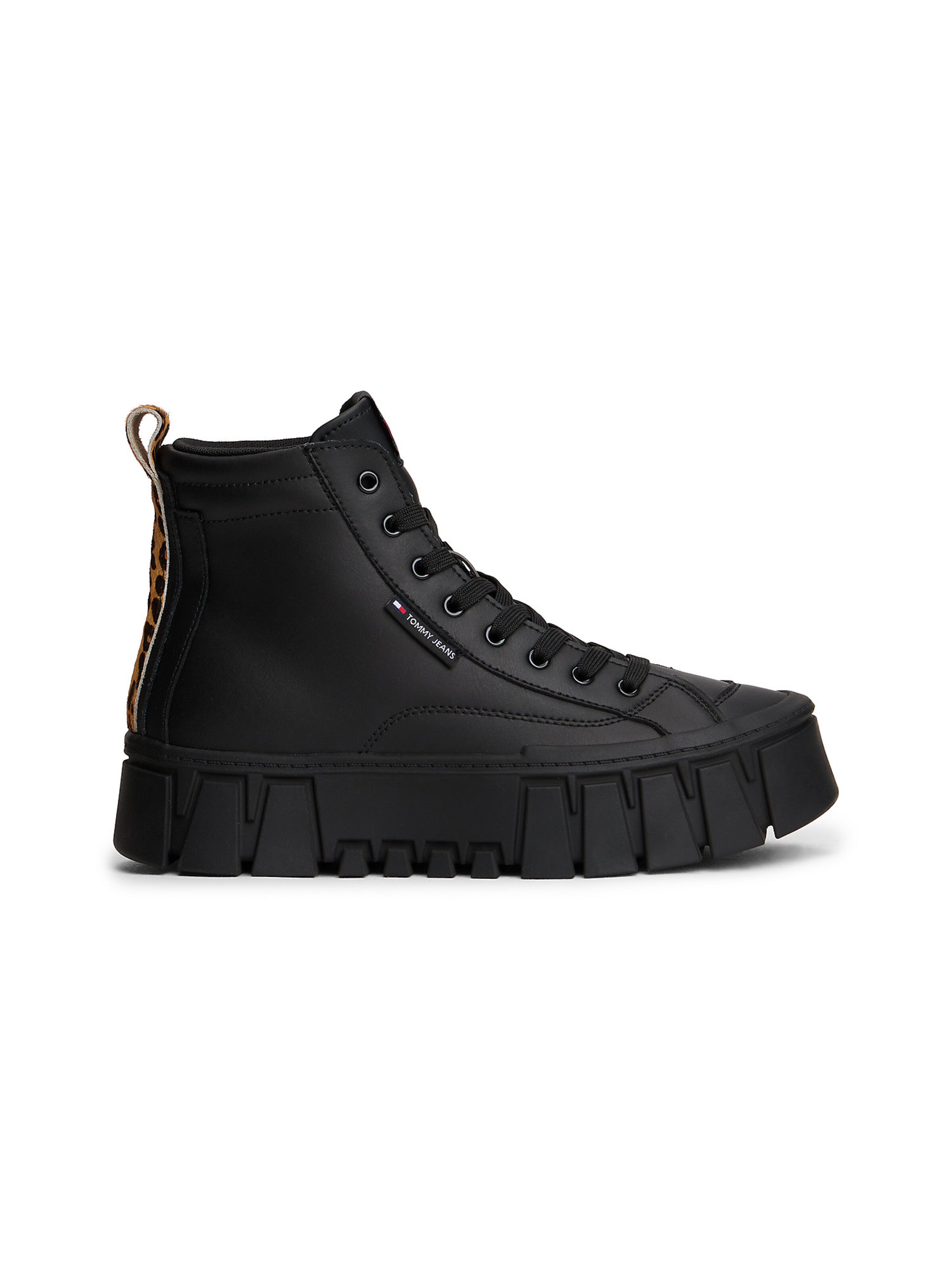 Tommy Jeans High-Top Sneakers in Black