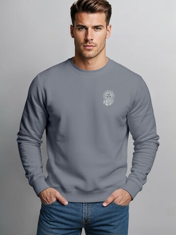 Neverless Sweatshirt 'Compass' in Grey