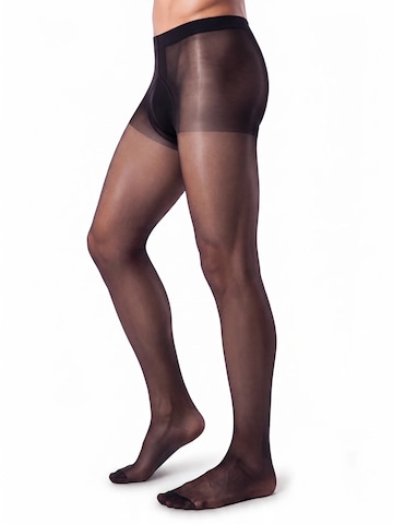 GLAMORY Lange onderbroek 'Classic 20 Herrenstrumpfhose' in Zwart: voorkant