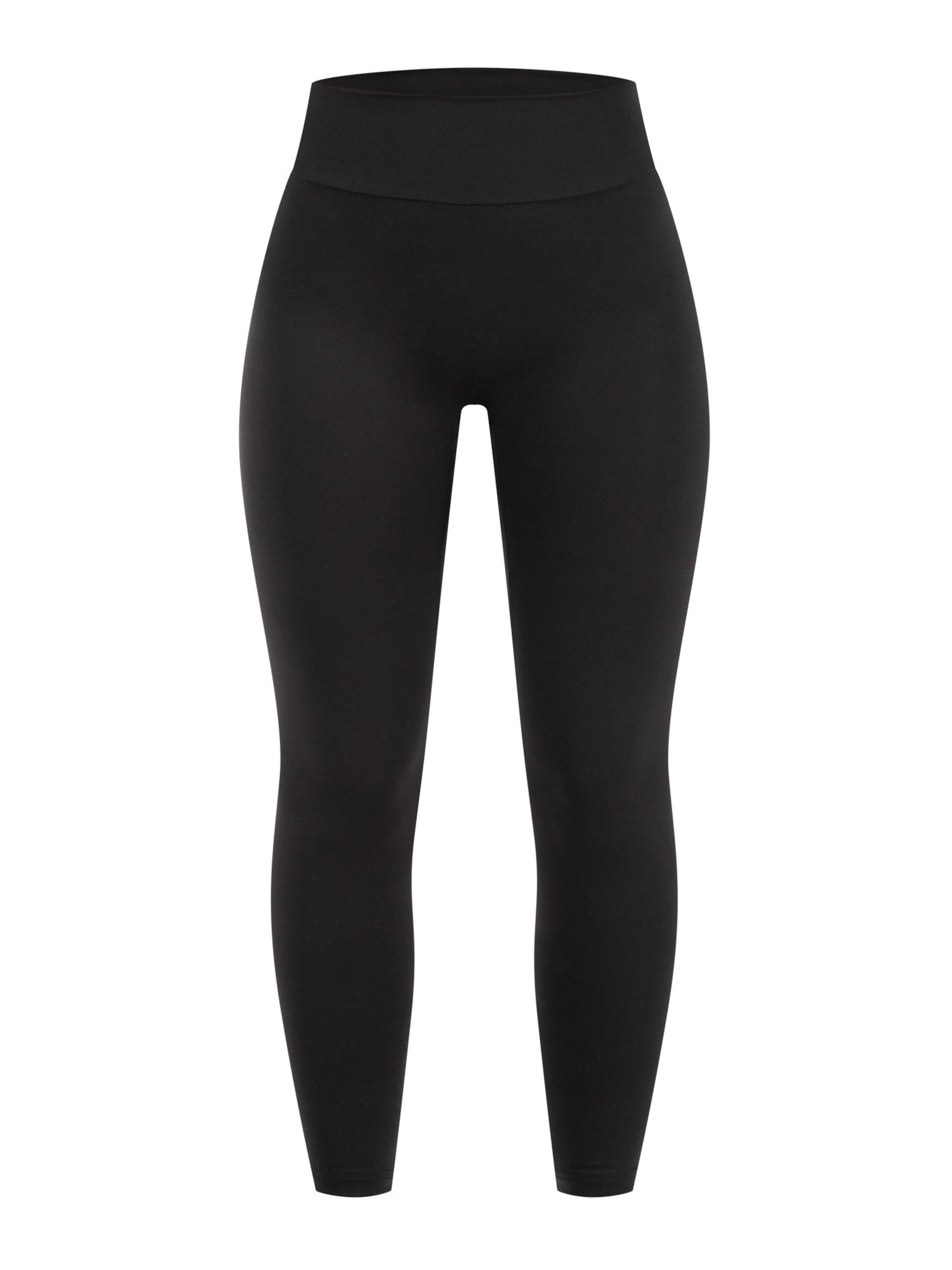 Skinny Leggings ' Basic ' Smilodox en noir : devant