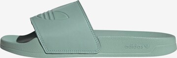 ADIDAS ORIGINALS Muiltjes 'Adilette Lite' in Groen: voorkant