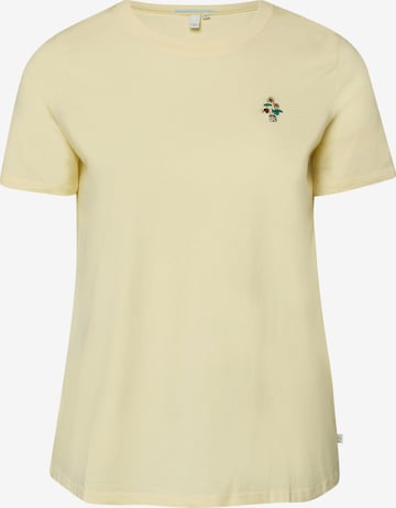 T-shirt QS en jaune : devant