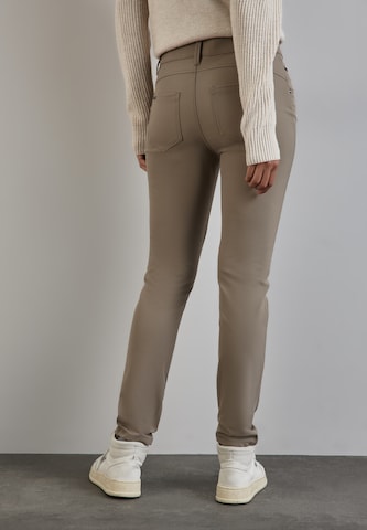 STREET ONE Slimfit Hose in Grau