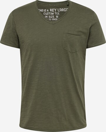 Key Largo - Camiseta 'WATER' en verde: frente