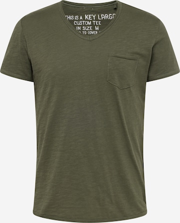 Key Largo Shirt 'WATER' in Green: front