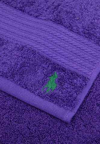 Ralph Lauren Home Towel 'Polo Player' in Purple