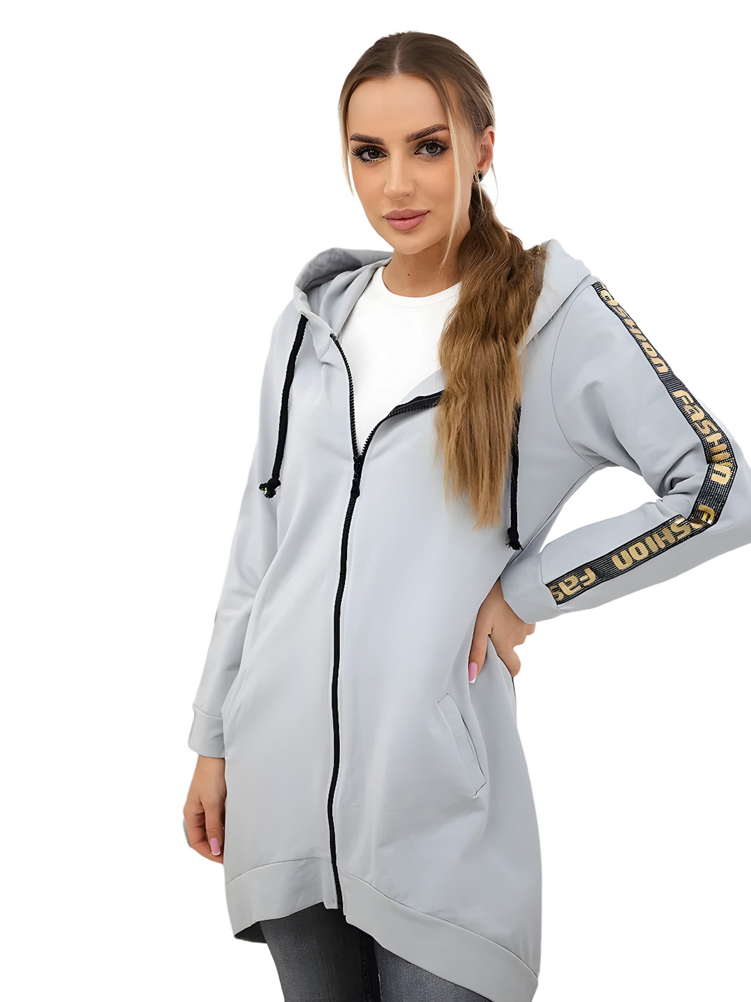 Lumera Sweatjacke‌‌‌‌‌‌‌‌‌ in Grau: Vorderseite
