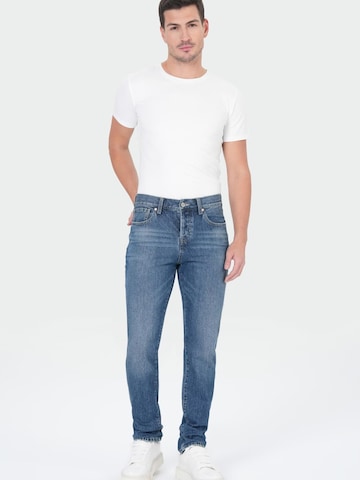 Jean M.O.D MIRACLE OF DENIM en bleu : devant