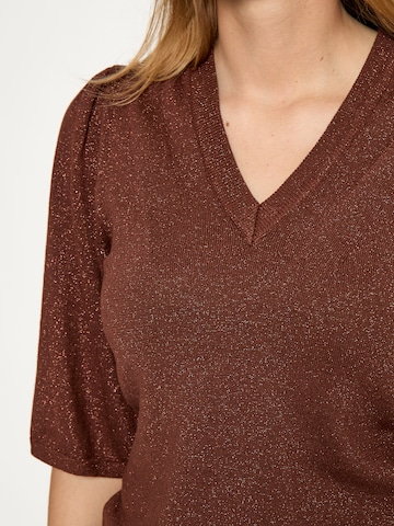 Peppercorn Shirt 'Glenda' in Brown