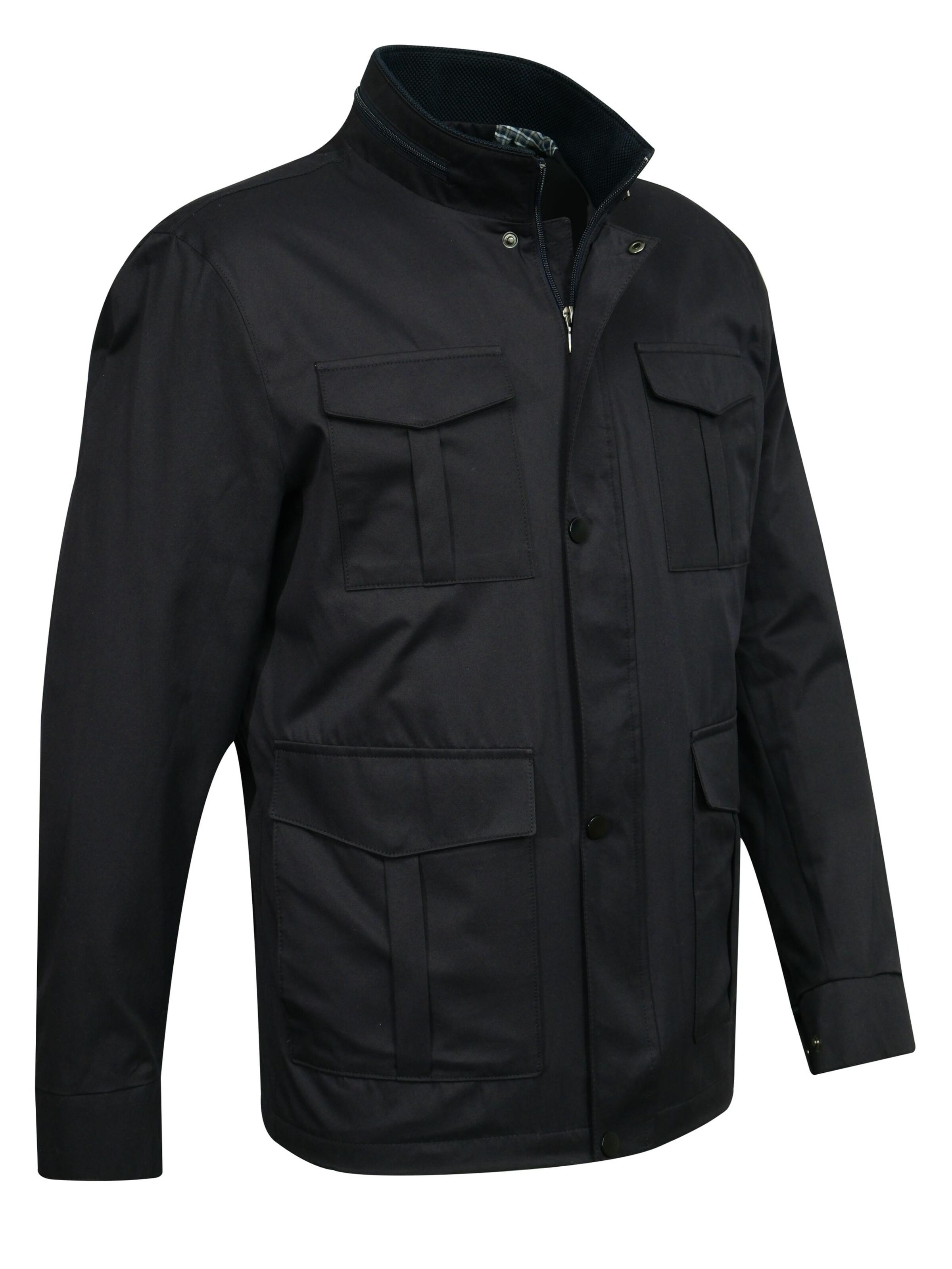 Cizgi Triko Übergangsjacke‌‌‌ in Blau