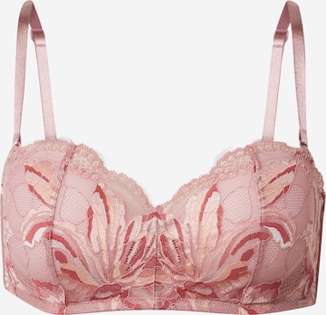 Calvin Klein Underwear Õlapaelteta Rinnahoidja 'LIGHTLY LINED BANDEAU', värv roosa: eest vaates