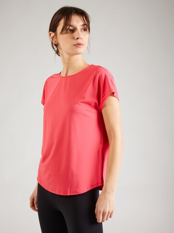 ONLY PLAY Λειτουργικό μπλουζάκι 'AUB-MILA LIFE' σε ροζ: μπροστά
