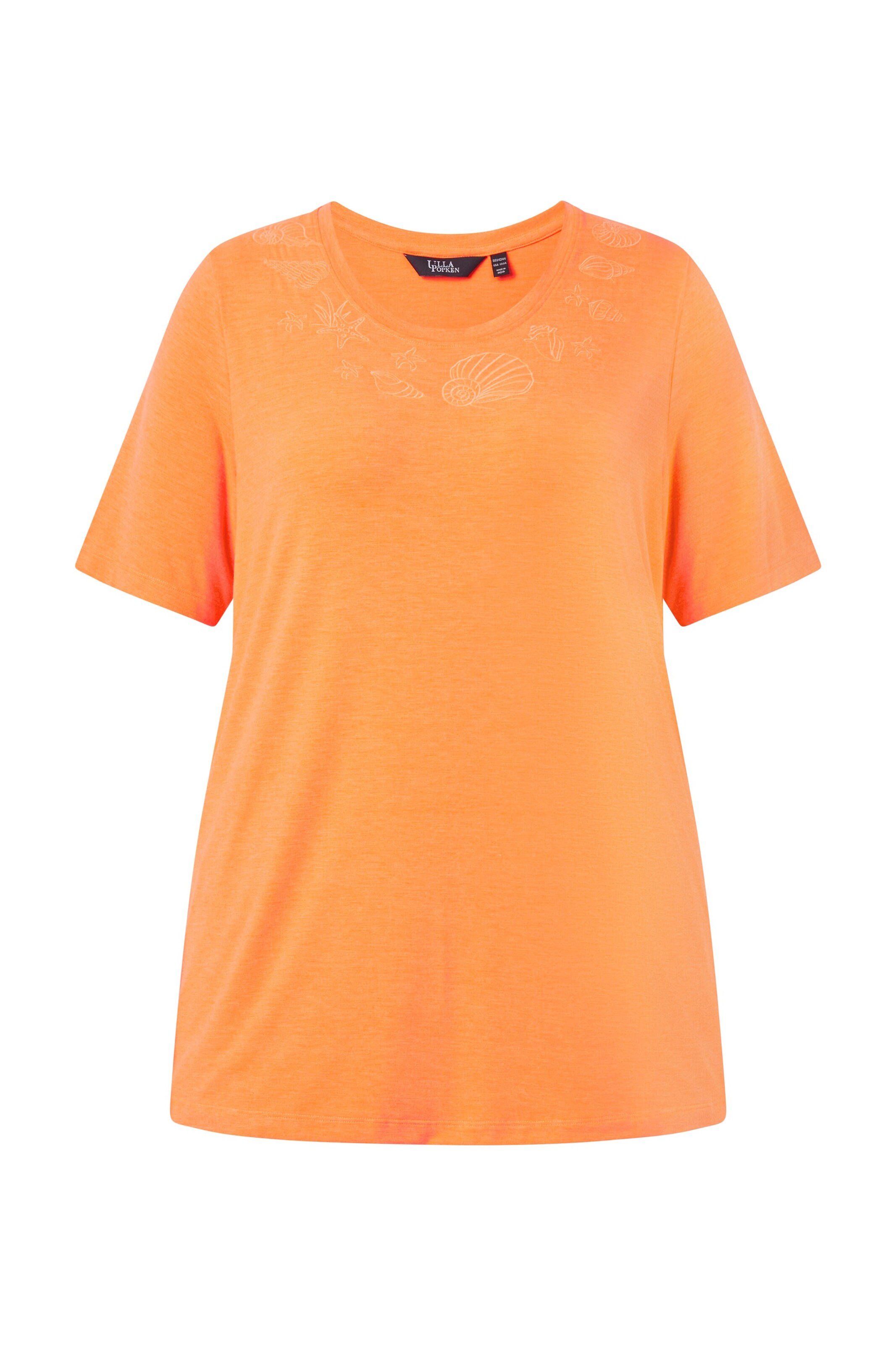 Ulla Popken Oversized Shirt in Orange: front