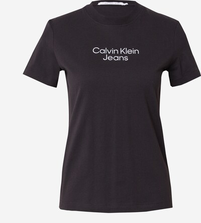 Calvin Klein Jeans T-shirt i svart / vit, Produktvy