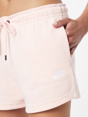 Nike Sportswear Regular Shorts 'Essential' in Pink