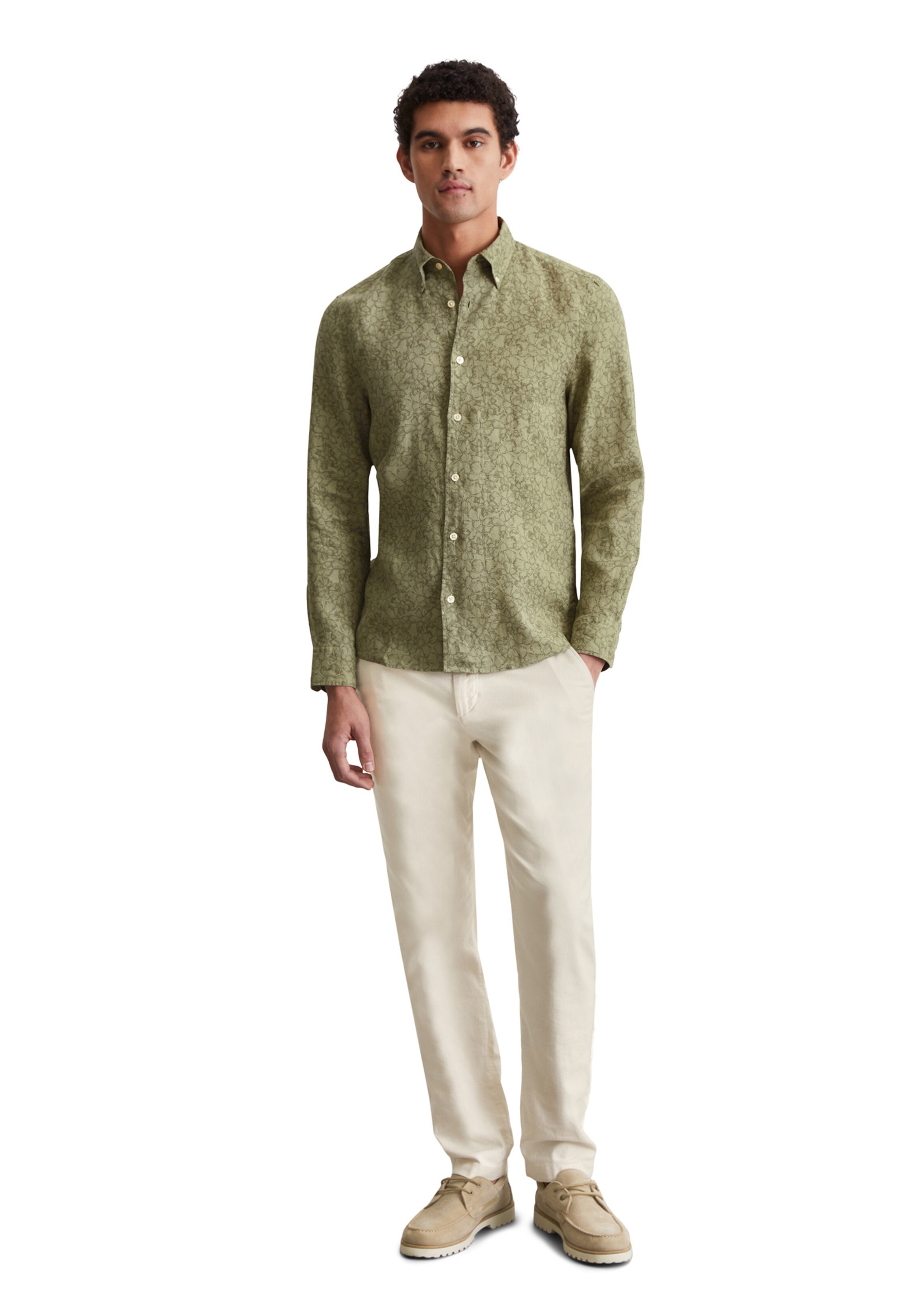 Marc O'Polo Regular fit Button Up Shirt in Green