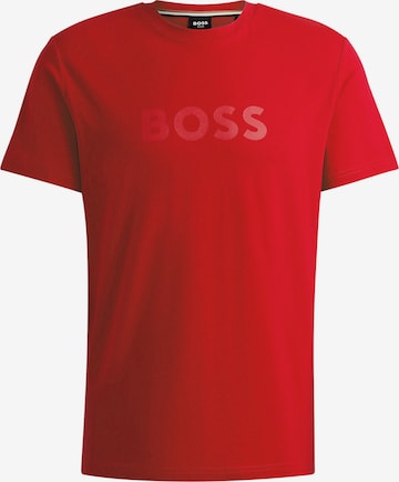 T-Shirt BOSS en rouge : devant